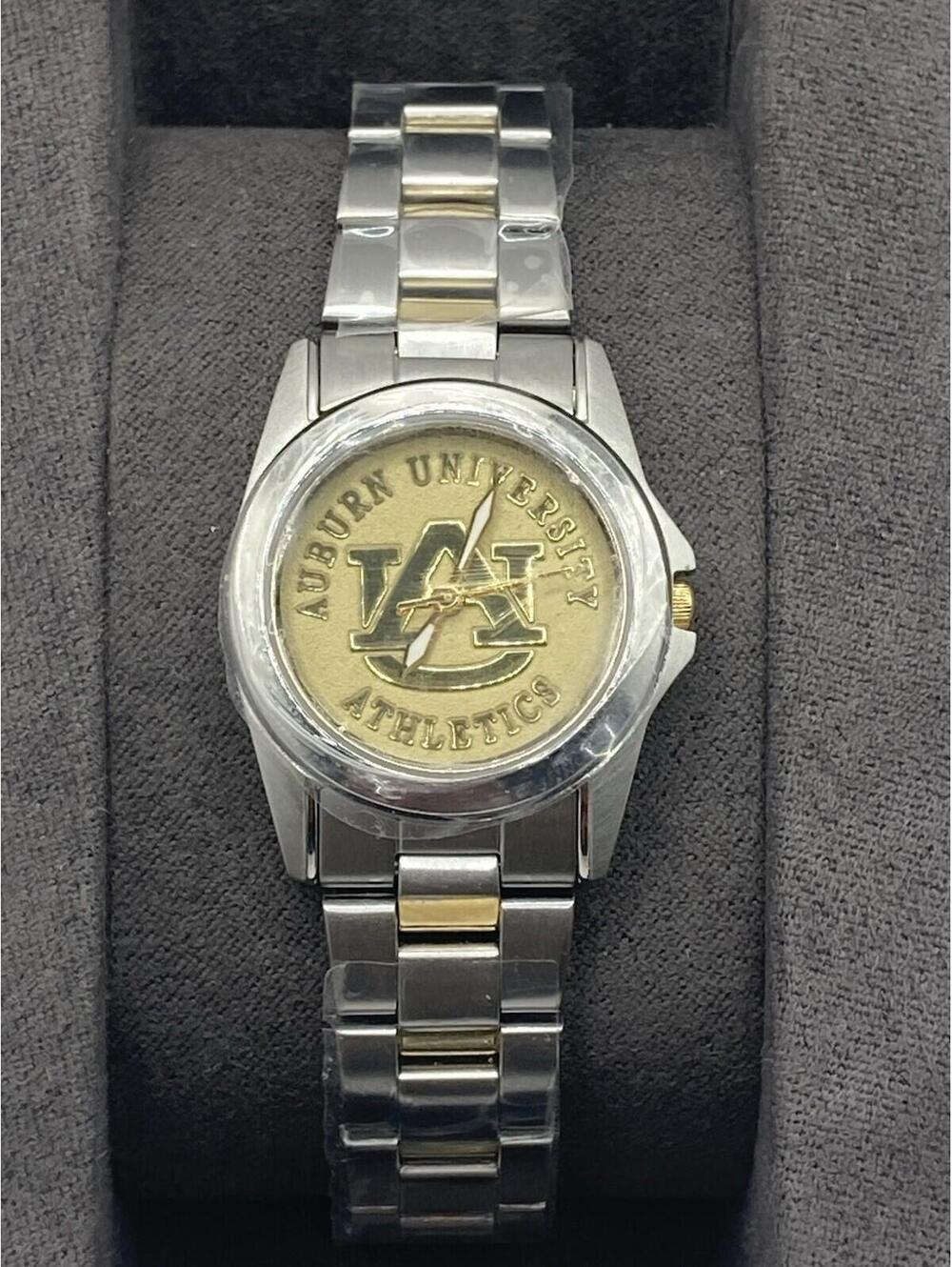 NEW Womens Auburn University Tigers NCAA Two-Tone Stainless Steel Citizen Watch